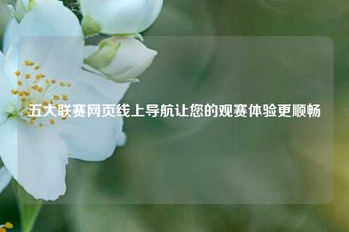 五大联赛网页线上导航让您的观赛体验更顺畅