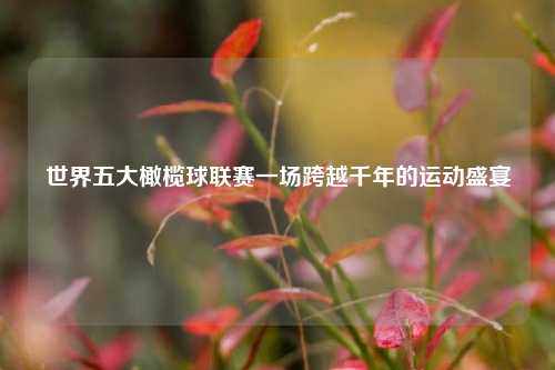世界五大橄榄球联赛一场跨越千年的运动盛宴