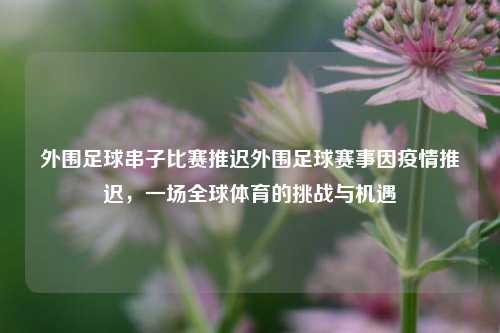 外围足球串子比赛推迟外围足球赛事因疫情推迟，一场全球体育的挑战与机遇